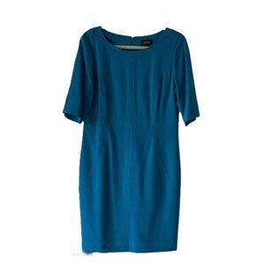 Tahari Arthur S. Levine Teal Blue Dress Size 10